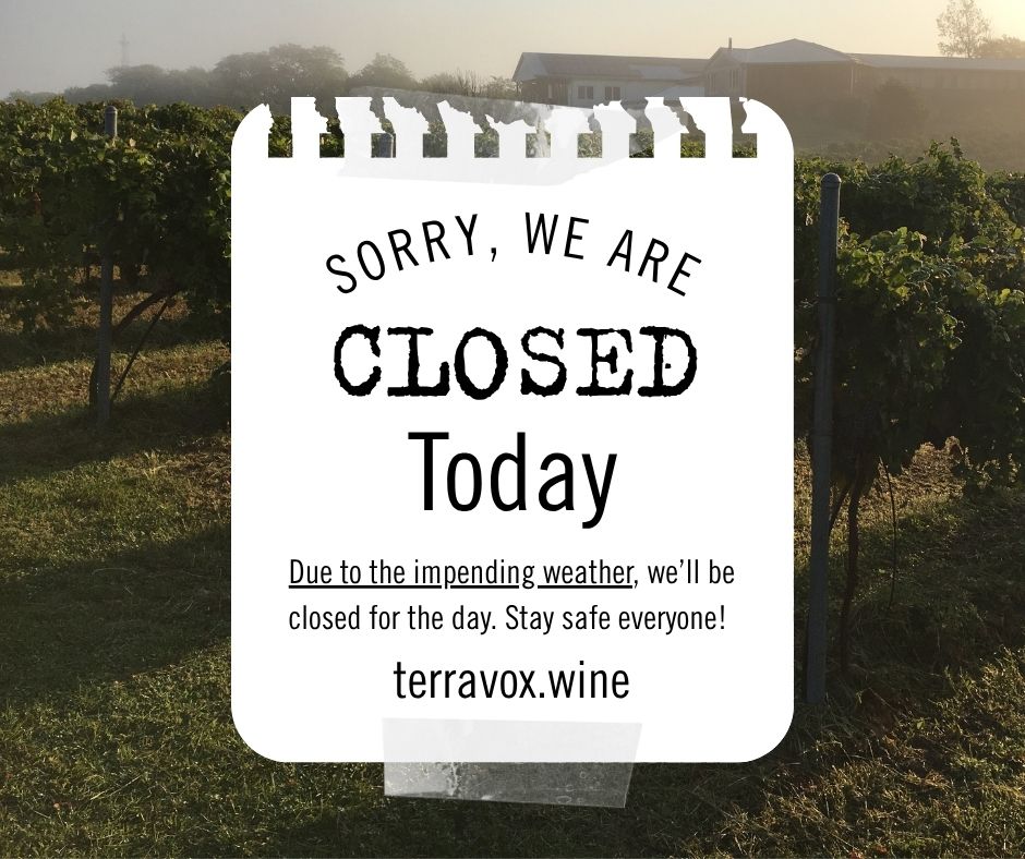 closed due to impending inclement weather